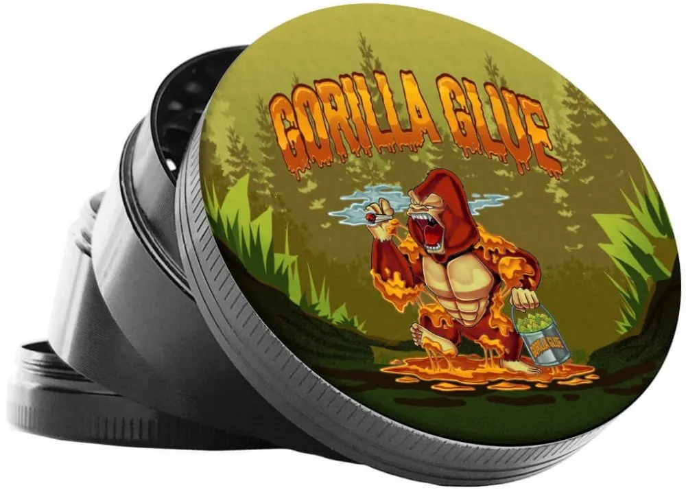 Best Buds Broyeur à métaux Gorilla Glue 4 pièces – 50 mm