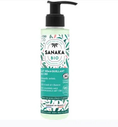 SANAKA BIO Lait démaquillant au CBD