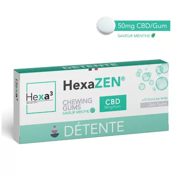 Chewing-Gums CBD 10x50mg Hexa³
