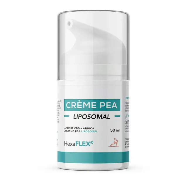 Crème PEA Liposomal + CBD et Arnica 50ml Hexa³