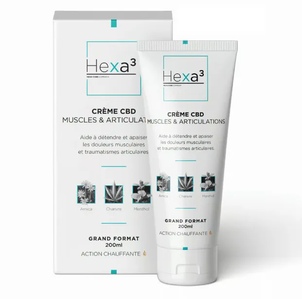 Crème CBD Arnica Muscles & Articulations 200ml Hexa³