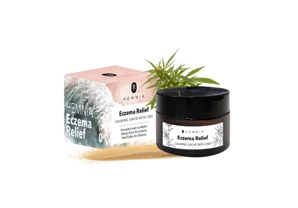 Hemnia Eczema Relief - Pommade universelle au chanvre pour l'eczéma, 250 mg de CBD, 50 ml