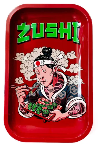 Best Buds Plateau à rouler en métal Zushi Medium, 17x28 cm