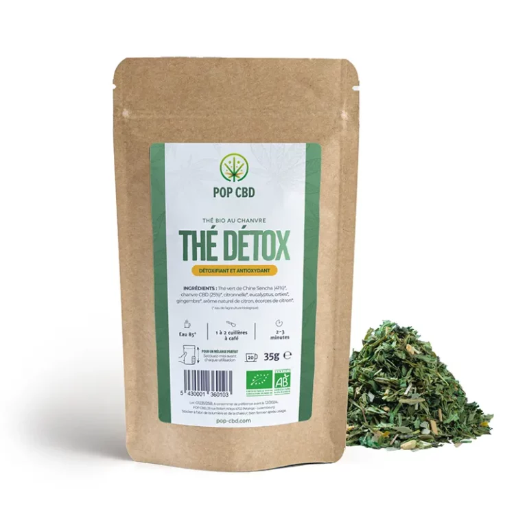 Thé vert CBD Bio Thé Vert Détox 35g - 1 Sachet