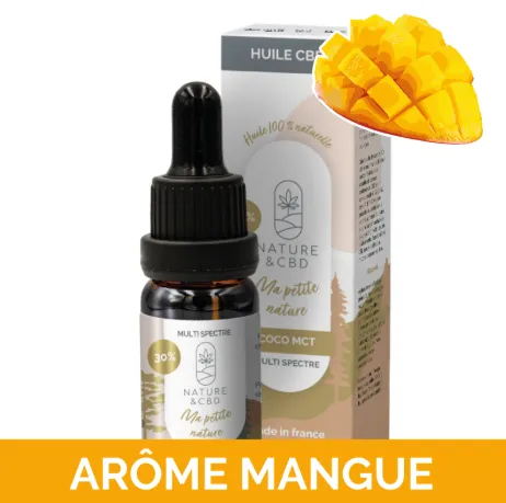 Huile CBD coco à la mangue - Ma Petite Nature 30%