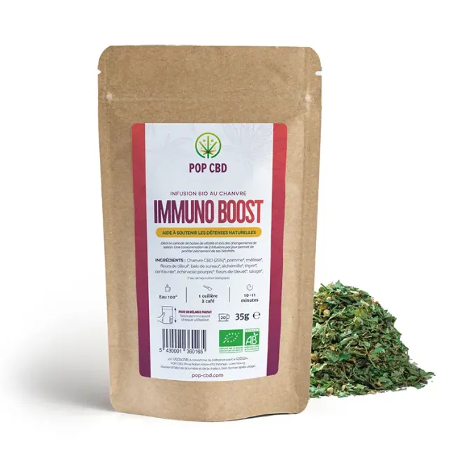 Tisane CBD Bio Immuno Boost - 35g - Pop CBD - 1 Sachet