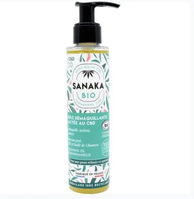SANAKA BIO Huile démaquillante lactée au CBD