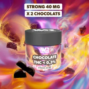 WHITE RABBIT - CHOCOLATE STRONG THC 0,3% (POT DE 2) - 20MG
