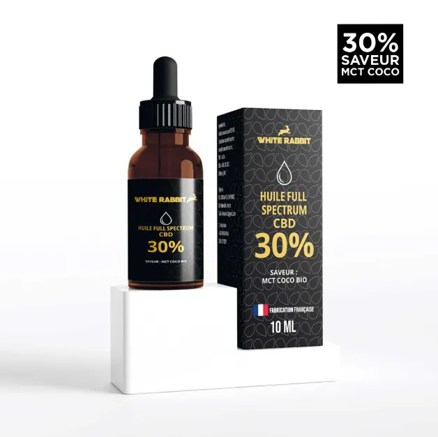 WHITE RABBIT - HUILE CBD FULL SPECTRUM - MTC Coco bio - 30%