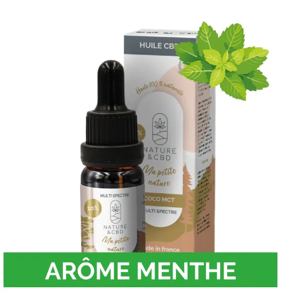 Huile CBD coco à la menthe - Ma Petite Nature 10%