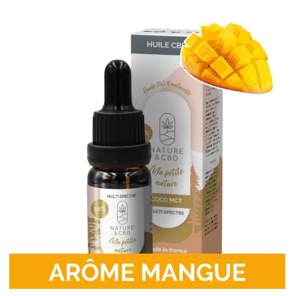 Huile CBD coco à la mangue - Ma Petite Nature 10%