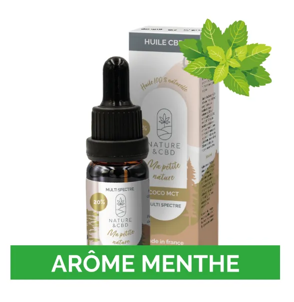 Huile CBD coco à la menthe - Ma Petite Nature 20%