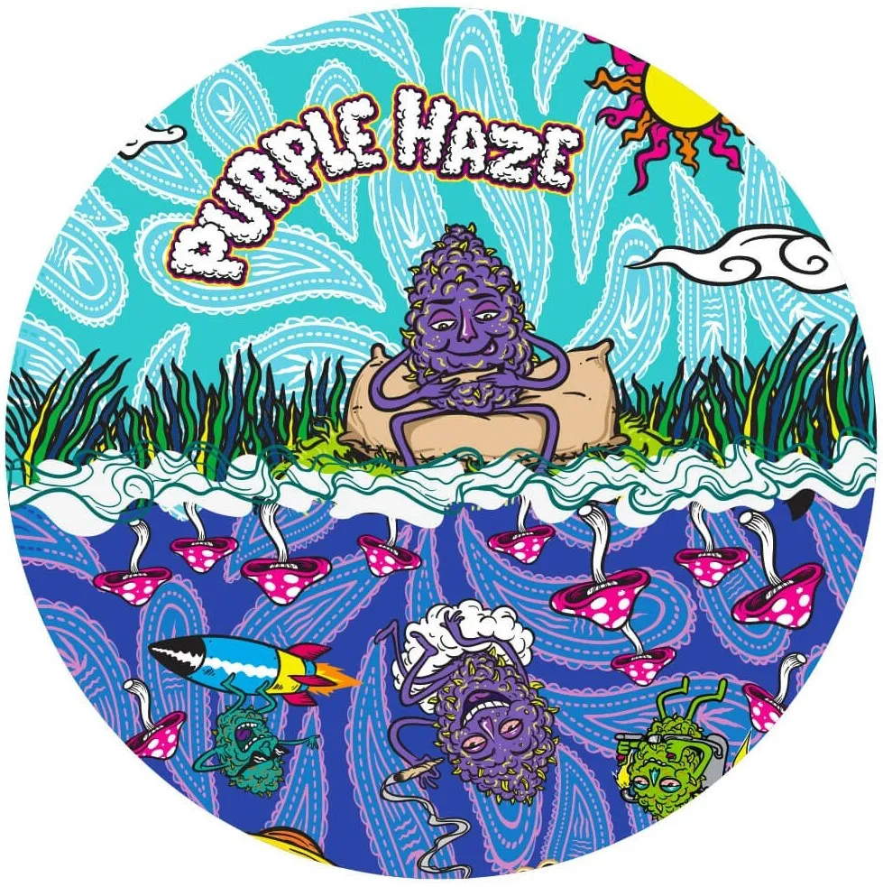 Best Buds Broyeur en métal Purple Haze 4 pièces – 50 mm