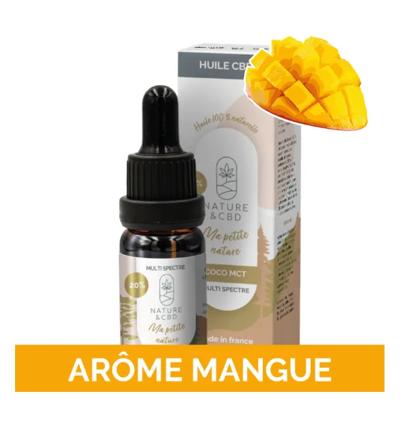 Huile CBD coco à la mangue - Ma Petite Nature 20%